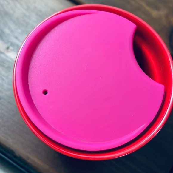 ❌GIFT❌ Starbucks Red Ombre Ceramic Stainless Insulted Short Cup Tumbler 12oz New - Picture 9 of 10